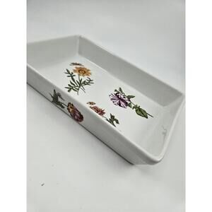 Vintage BIA Cordon Bleu Caroline Floral Butterfly 10" Rectangular Baking Dish
